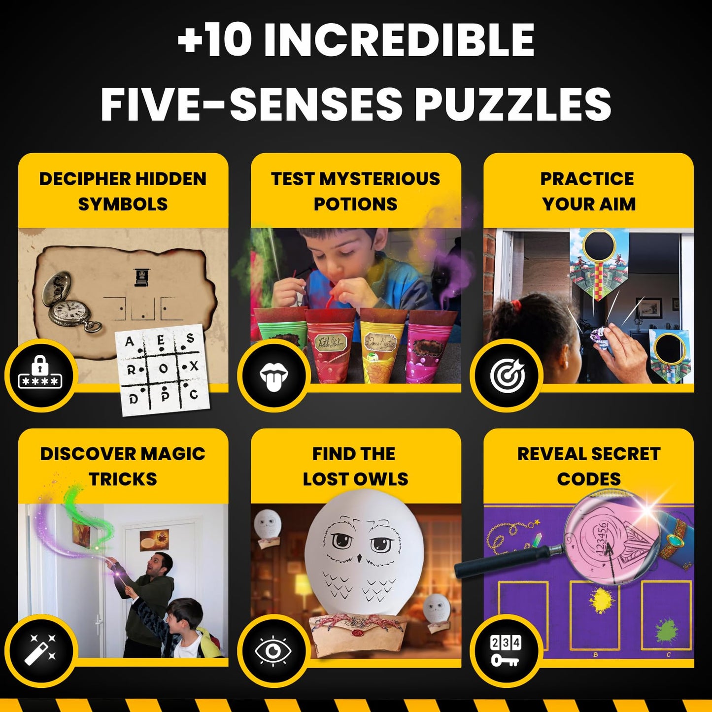 EPIC ENIGMAS Harry Magic Escape Room Board Game – Ages 5–12, 1–5 Players