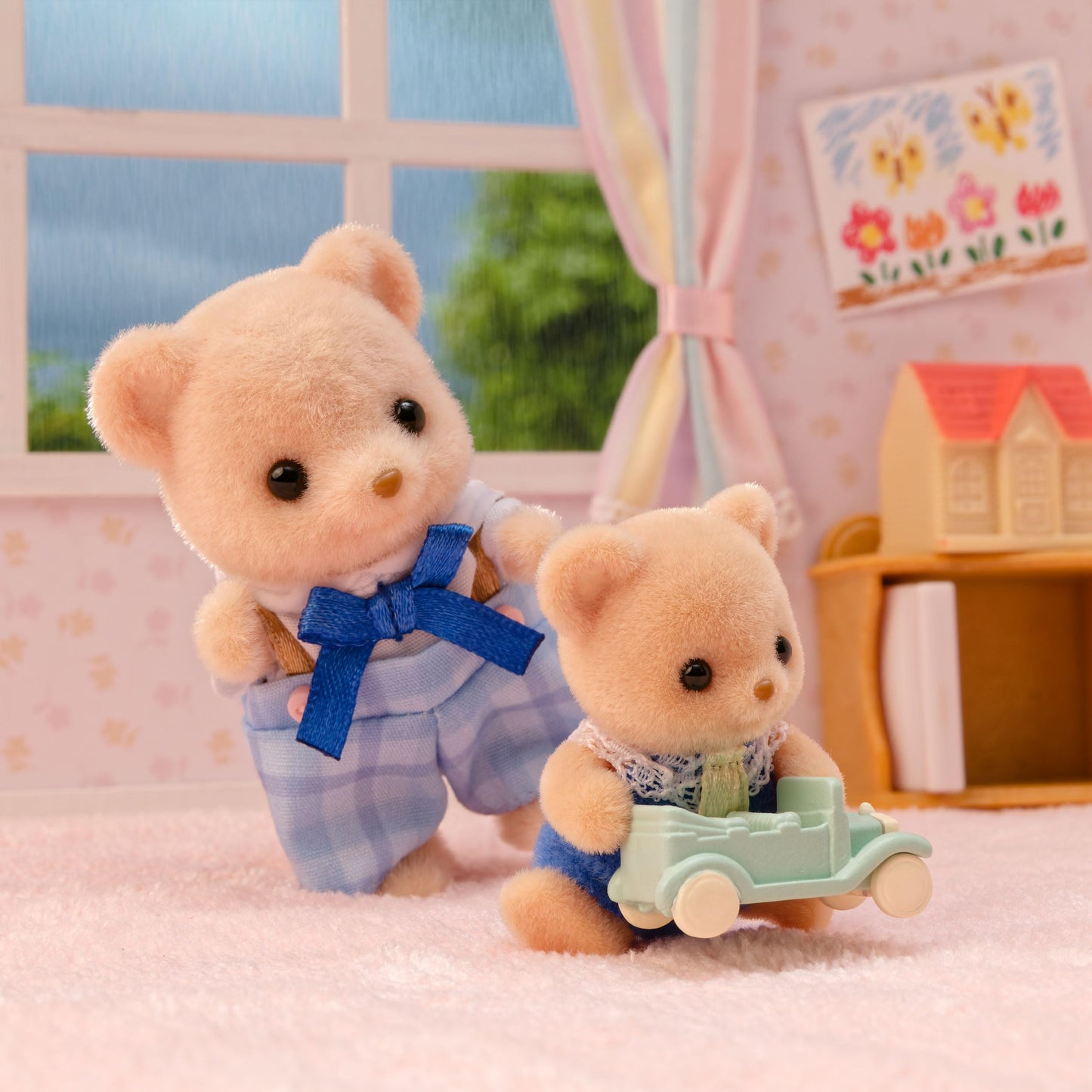 Epoch Sylvanian Families Biscuit Bears Family FS-59 ST – Toy Doll House Set for Ages 3+
