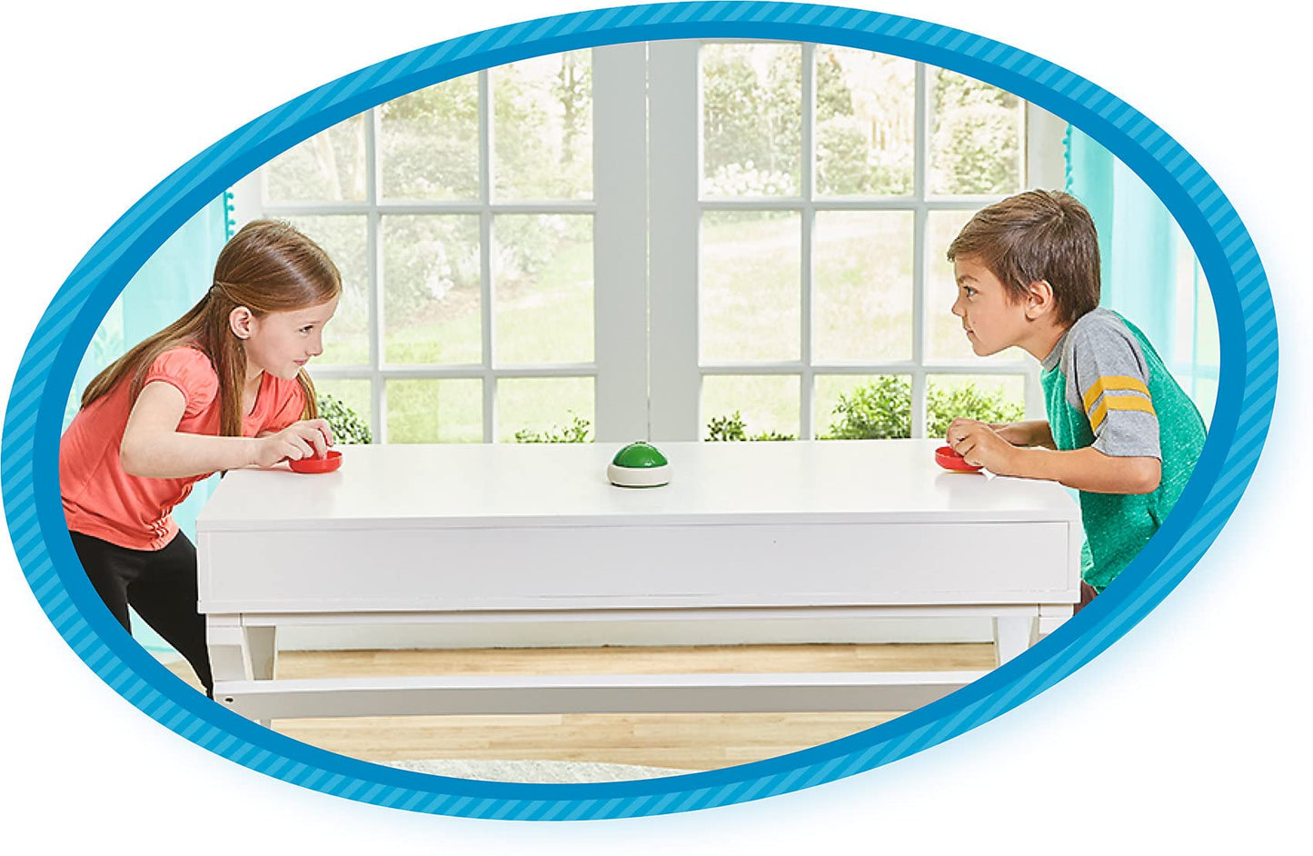 Epoch Games Super Mario Hover Shell Strike 7397 – Arcade-Style Two-Player Air Hockey Toy