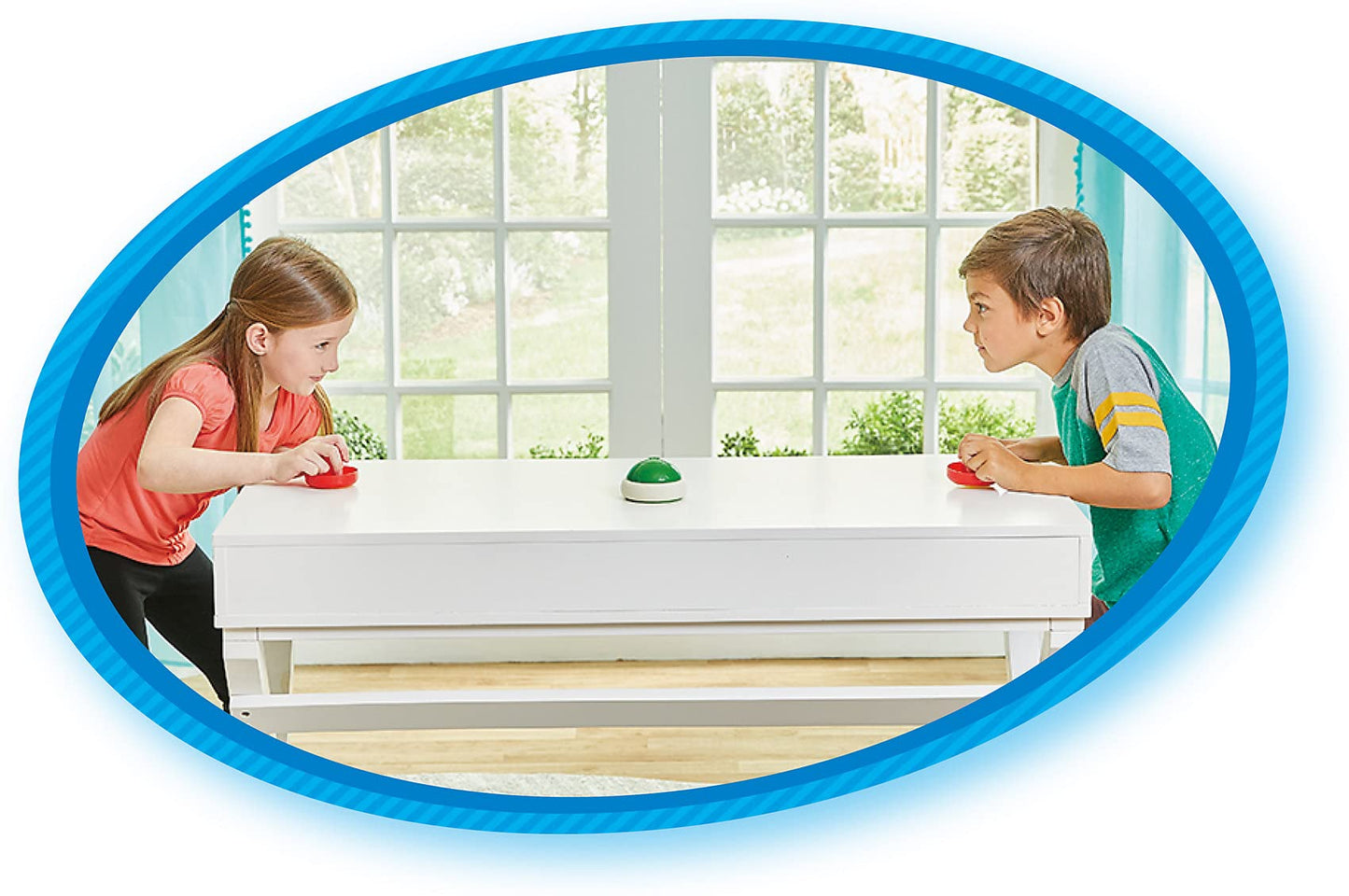 Epoch Games Super Mario Hover Shell Strike 7397 – Arcade-Style Two-Player Air Hockey Toy