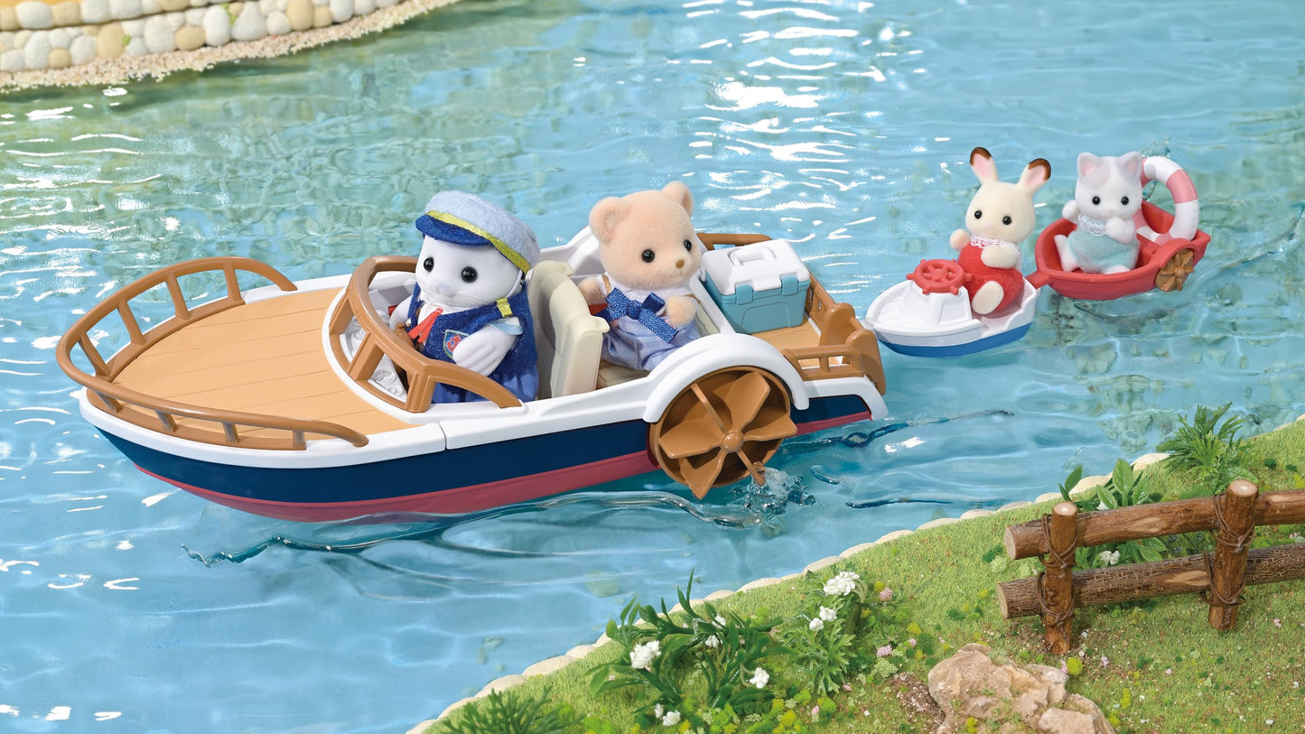 EPOCH Sylvanian Families Captain & Boat Playset — Amora Ship, Ages 3+