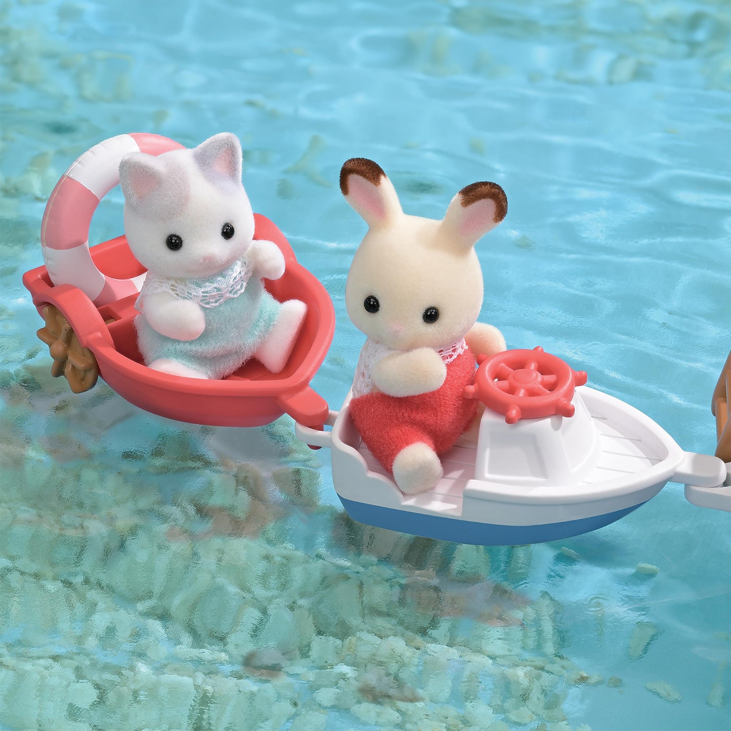 EPOCH Sylvanian Families Captain & Boat Playset — Amora Ship, Ages 3+