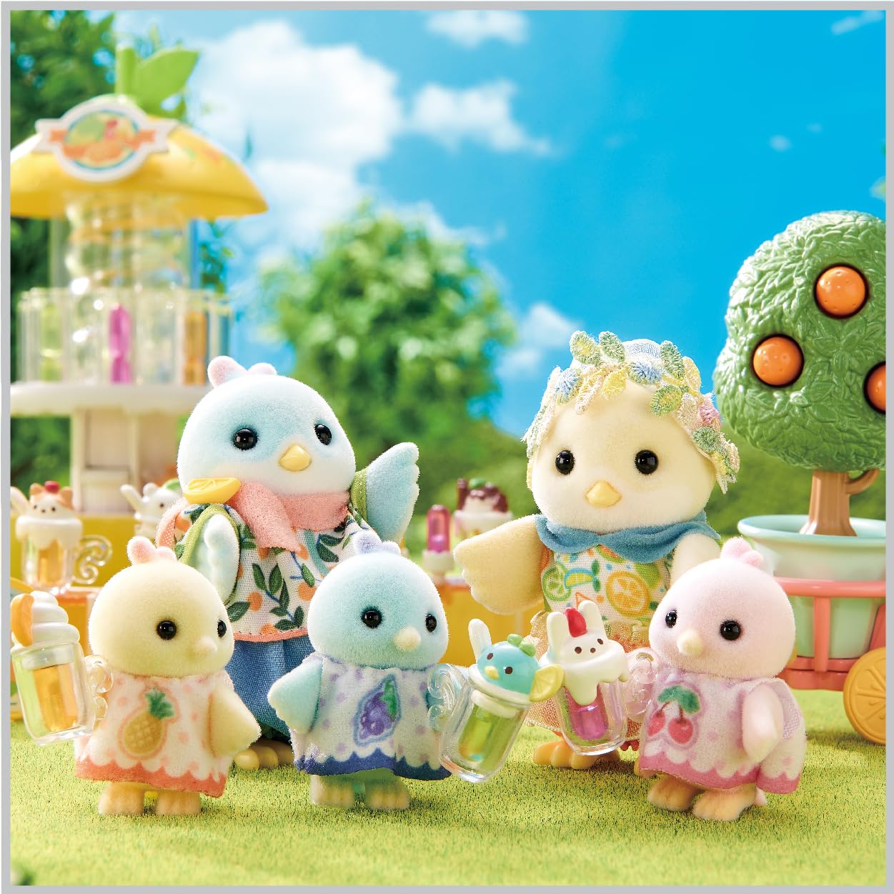 Epoch Sylvanian Families FS-62 ST Mark Certified Doll House Set for Ages 3+ | Fruit-Inspired Play