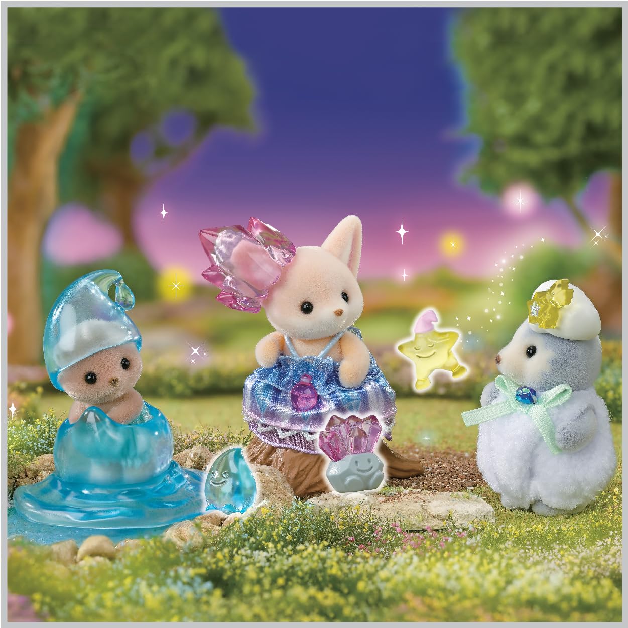Epoch Sylvanian Families Fairy Forest Wonder Baby Set - F-44 ST Certified, Ages 3+
