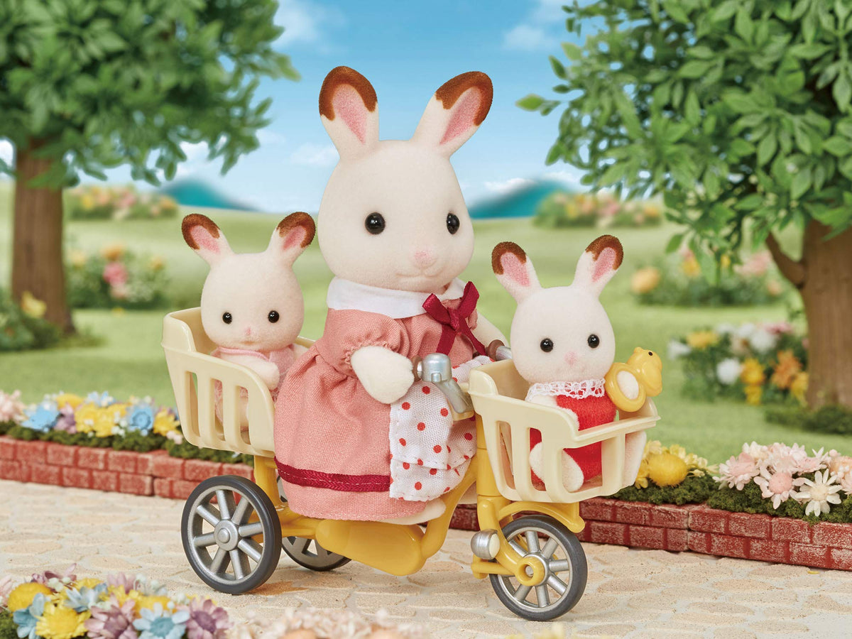 Epoch Sylvanian Families: Three-Person Bicycle Ride Dollhouse Furniture