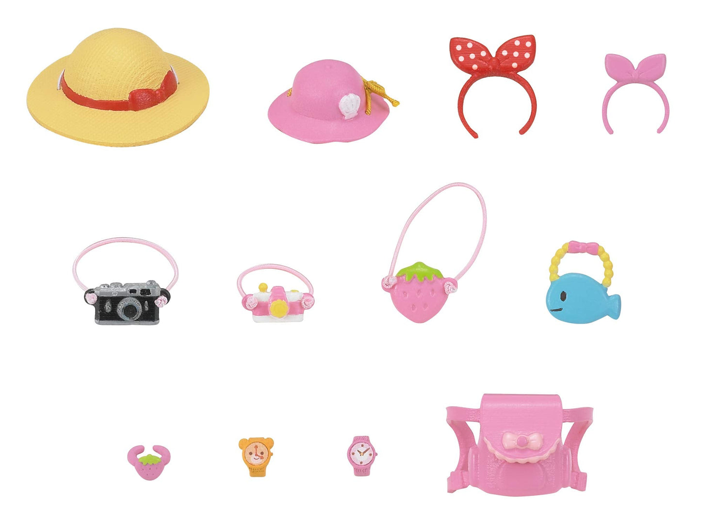 Epoch Sylvanian Families Outing Accessory Set KA-316 – Hat, Backpack & Mini Camera