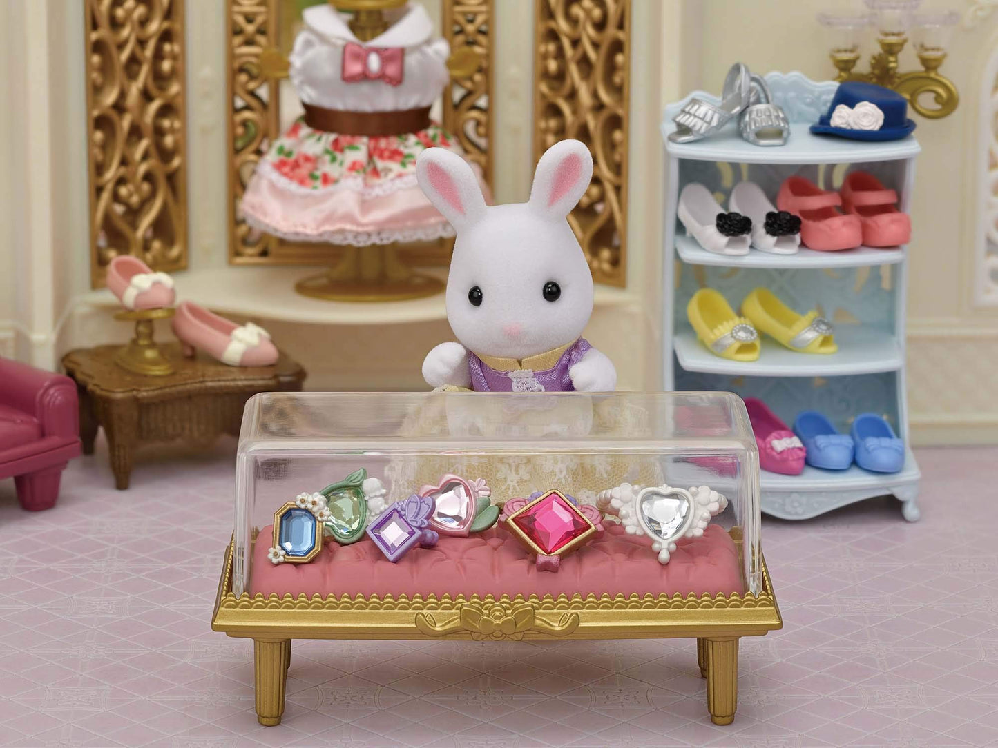 EPOCH Sylvanian Town Fashion Outfit Set – Bling Jewelry Collection (TVS-14)