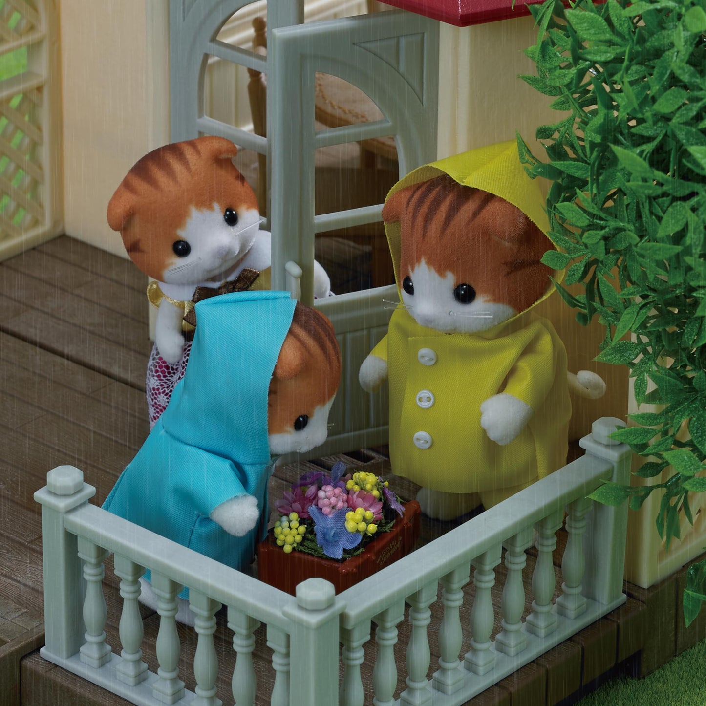 EPOCH Sylvanian Maple Cat Family FS-30 – Poseable Doll Set