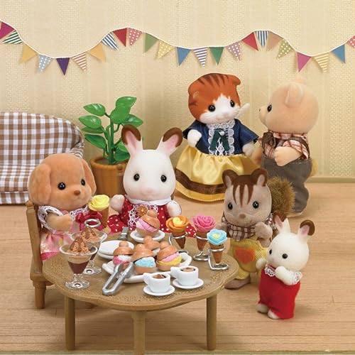 EPOCH Sylvanian Maple Cat Family FS-30 – Poseable Doll Set