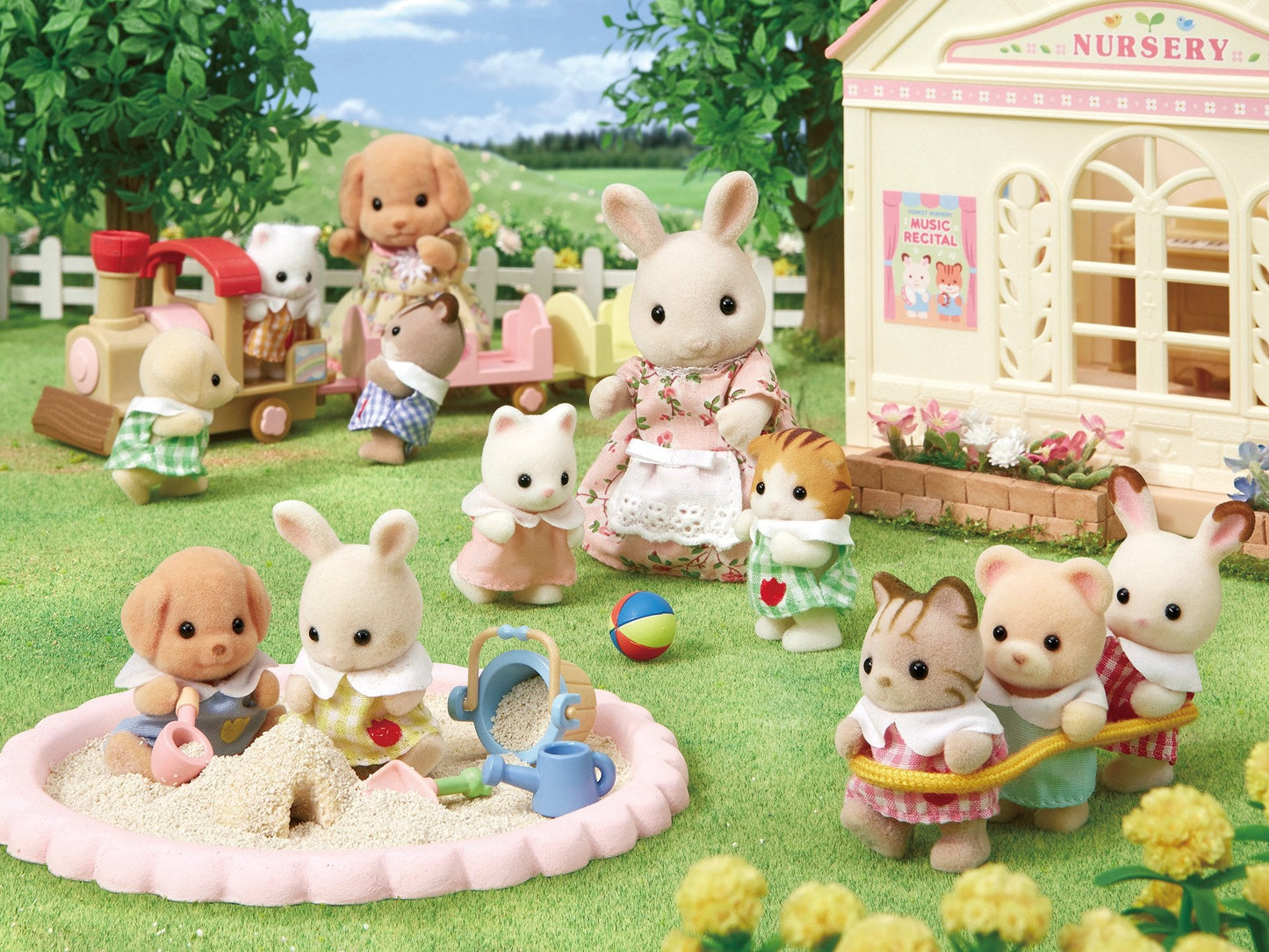 Epoch Sylvanian Families Silk Cat Baby Doll – Ni-89 ST Certified, Ages 3+