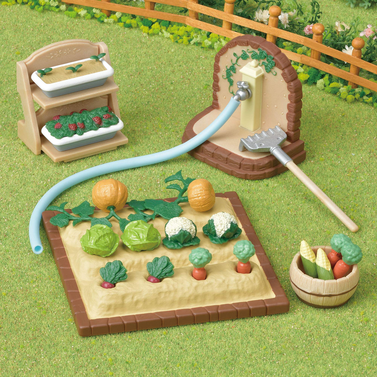 Epoch Sylvanian Families Vegetable Gardening Set KA-616 (Japan Import) – Garden Playset
