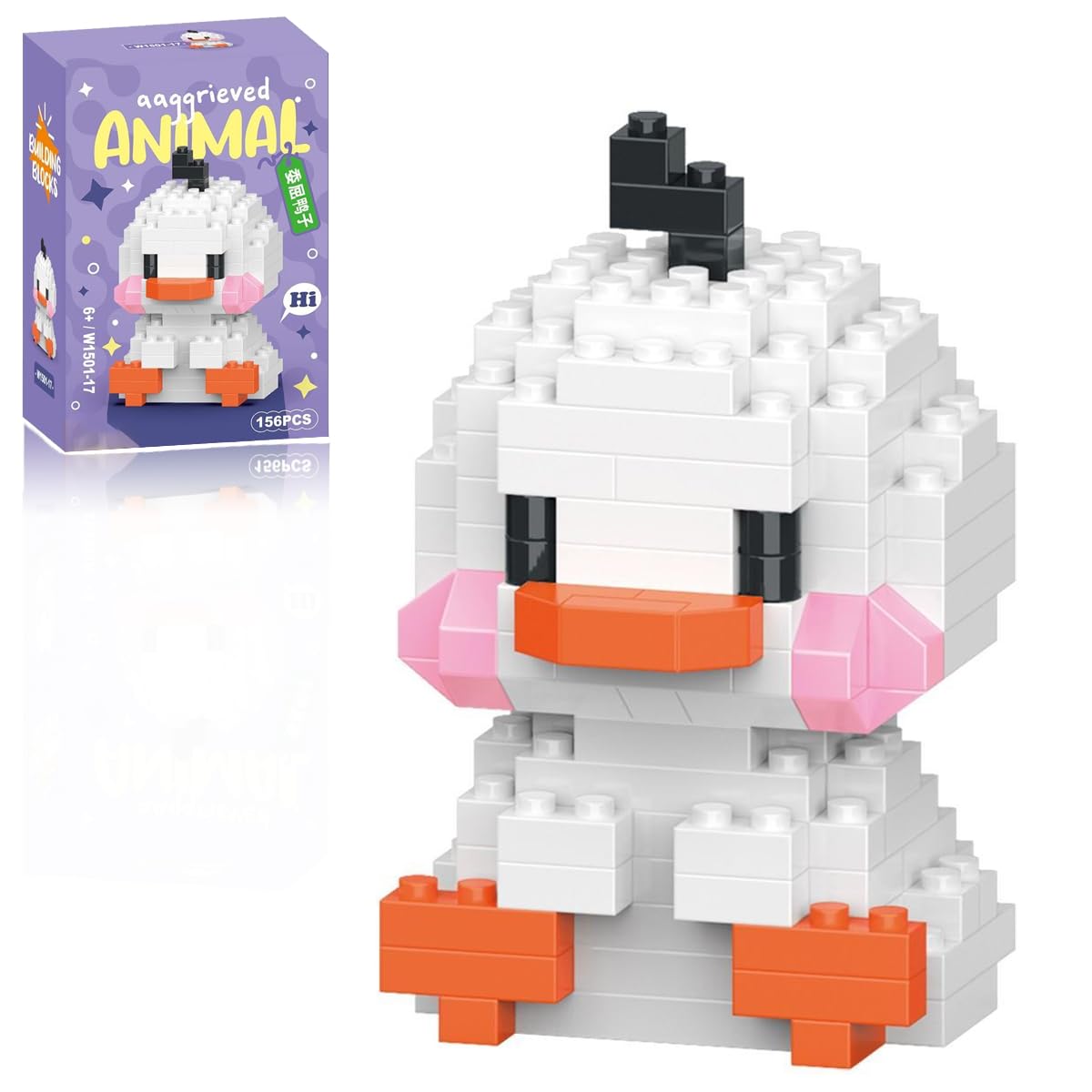 Eqkasio Easter Duck Blocks — 156-Piece Lego-Compatible Toy for Kids 6+