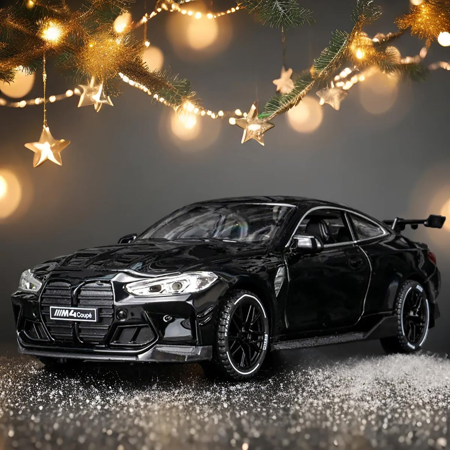 ERBADIHAGO 1/32 M4 Metal Model Car – Pull-Back with Lights & Sound for Kids 3+