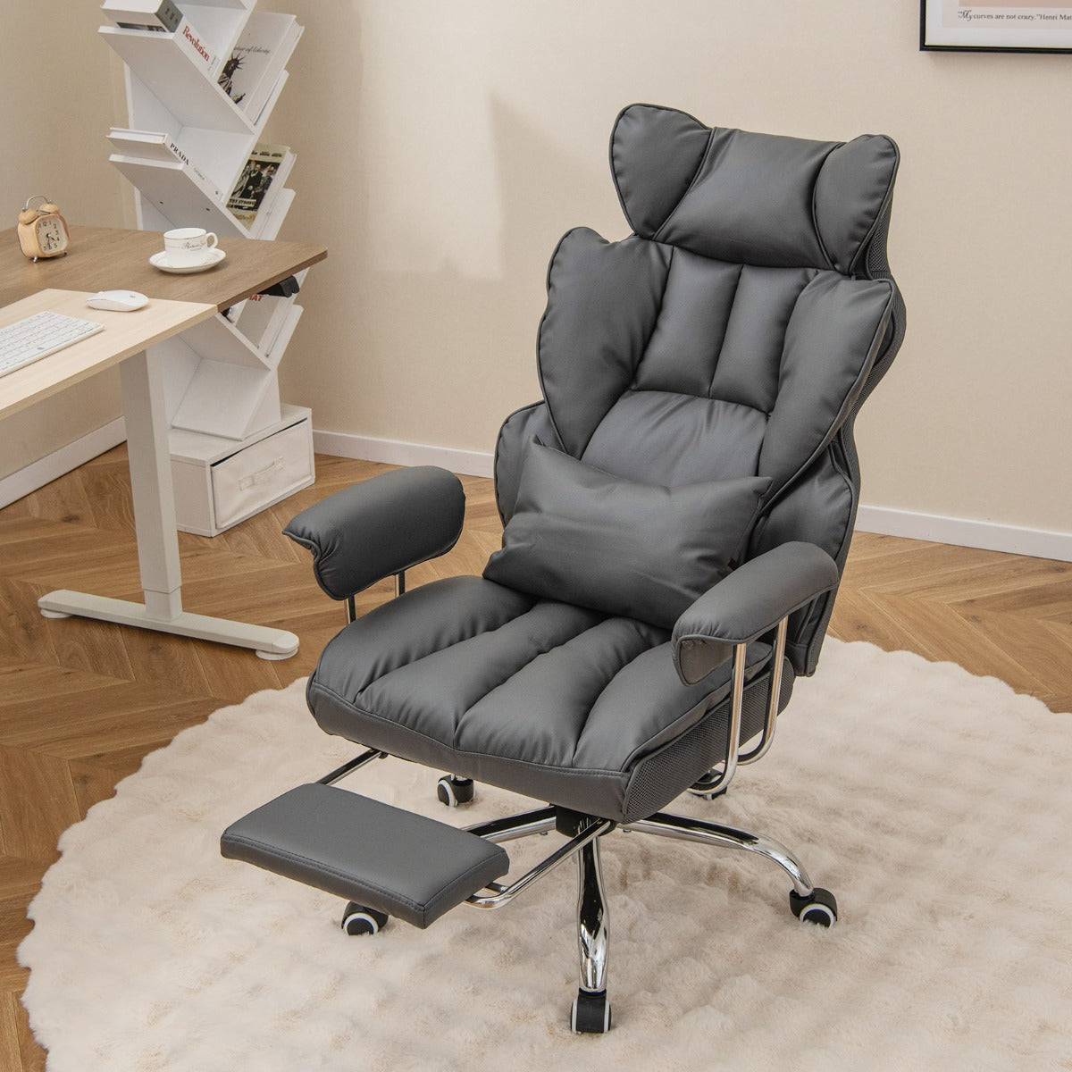 Ergonomic High Back Office Chair Executive Computer Desk Chair-Black