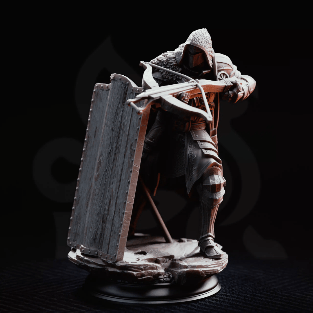 Erik of the Scarlett Road Crossbow Knight - 3D Printed Ranger Miniature