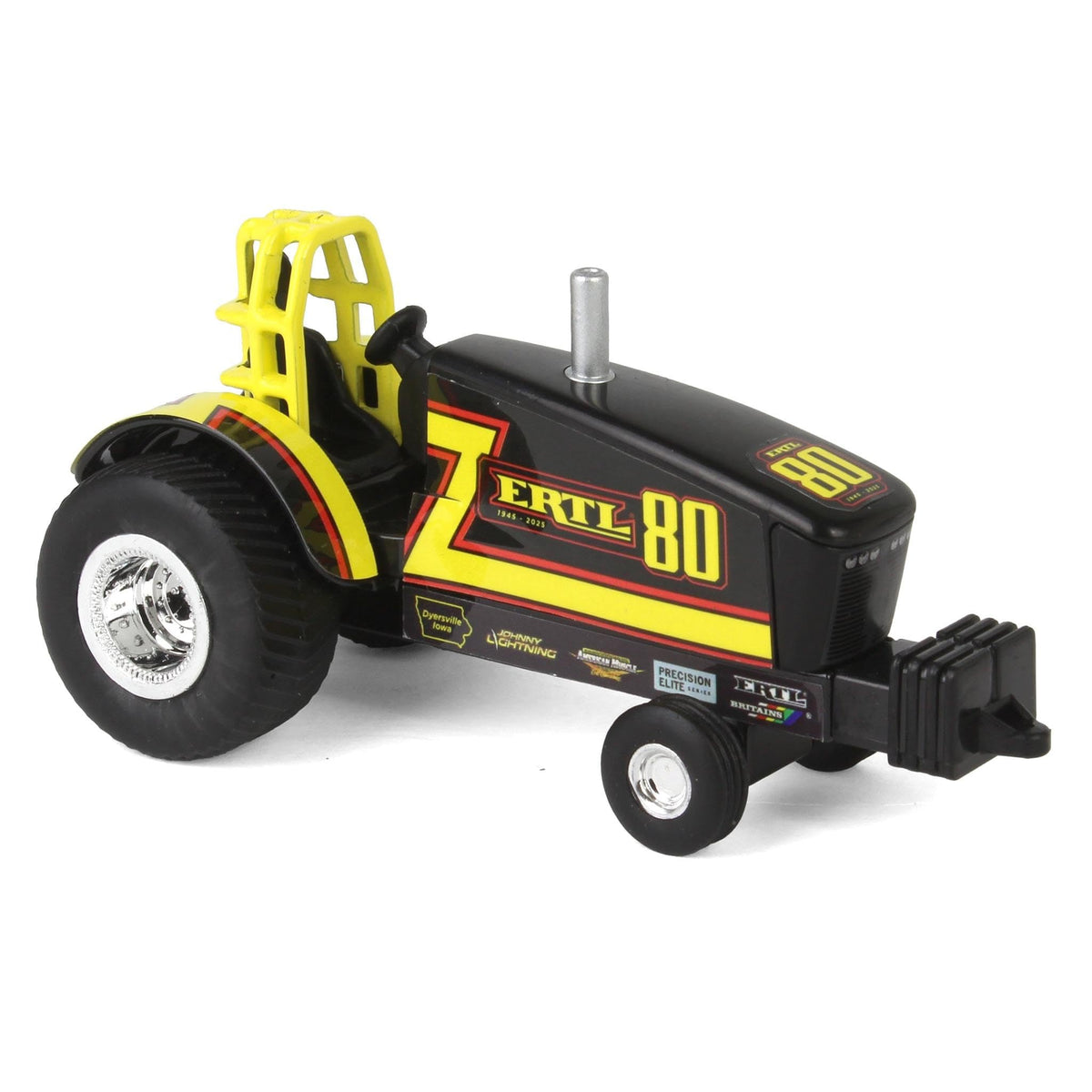 ERTL 1/64 80th Anniversary Pulling Tractor with Pickup Truck & Trailer 16516 | Diecast Farm Toy