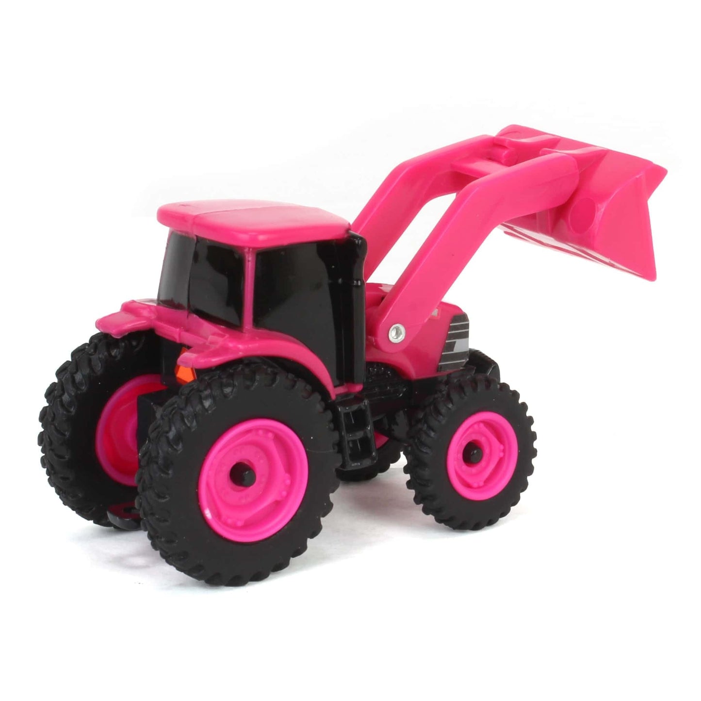 ERTL 1/64 Collect N Play Case IH Pink Tractor with Loader – Diecast Farm Toy
