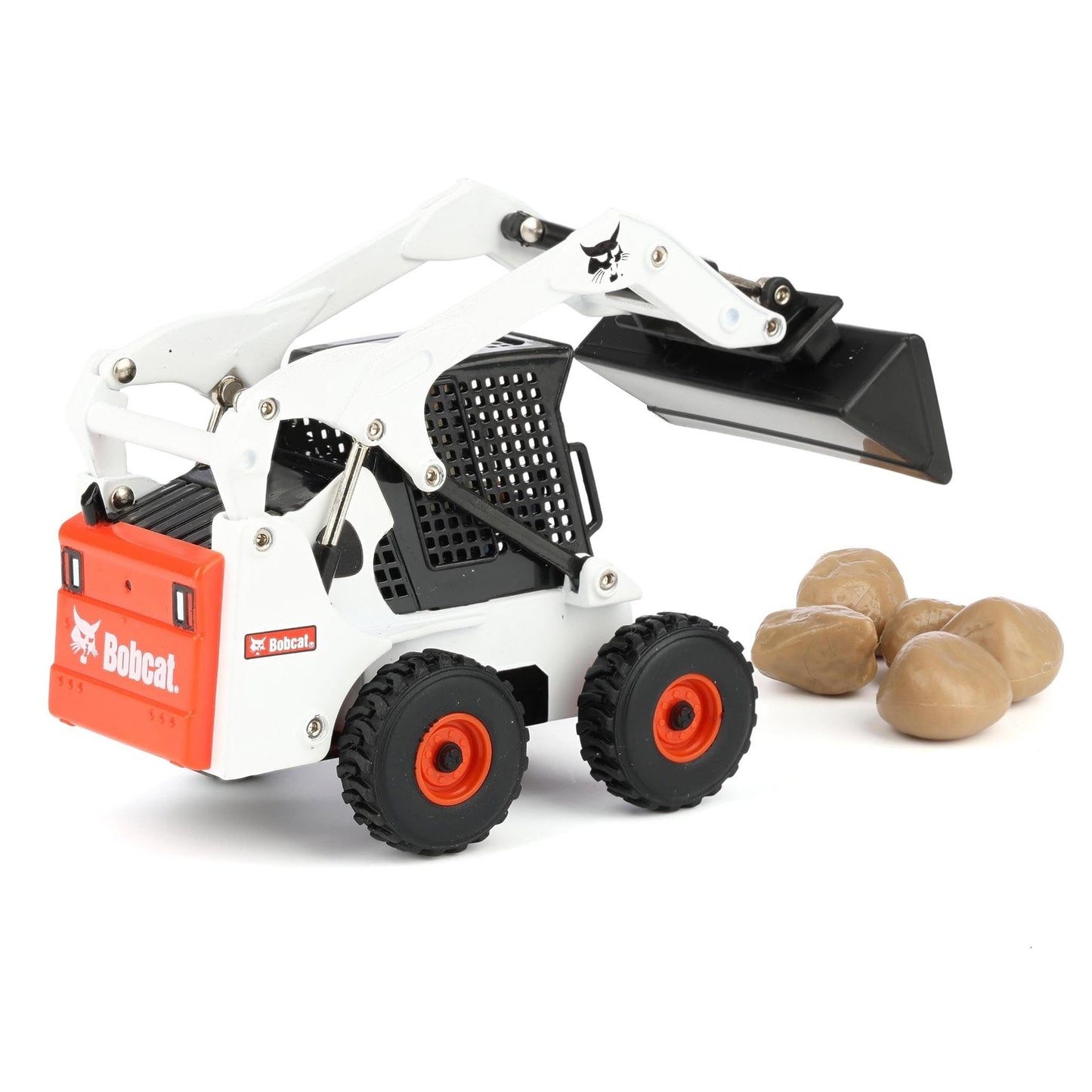 ERTL 1/32 Bobcat Skid Steer Construction Play Set – 20-Piece with Attachments (16504)