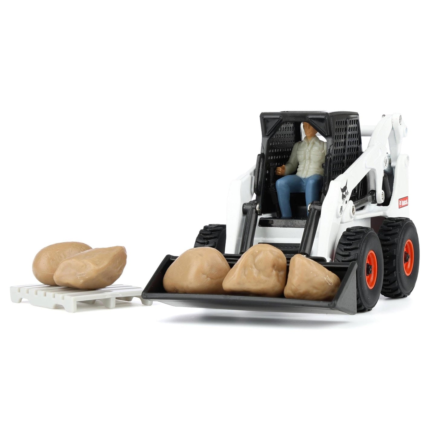 ERTL 1/32 Bobcat Skid Steer Construction Play Set – 20-Piece with Attachments (16504)