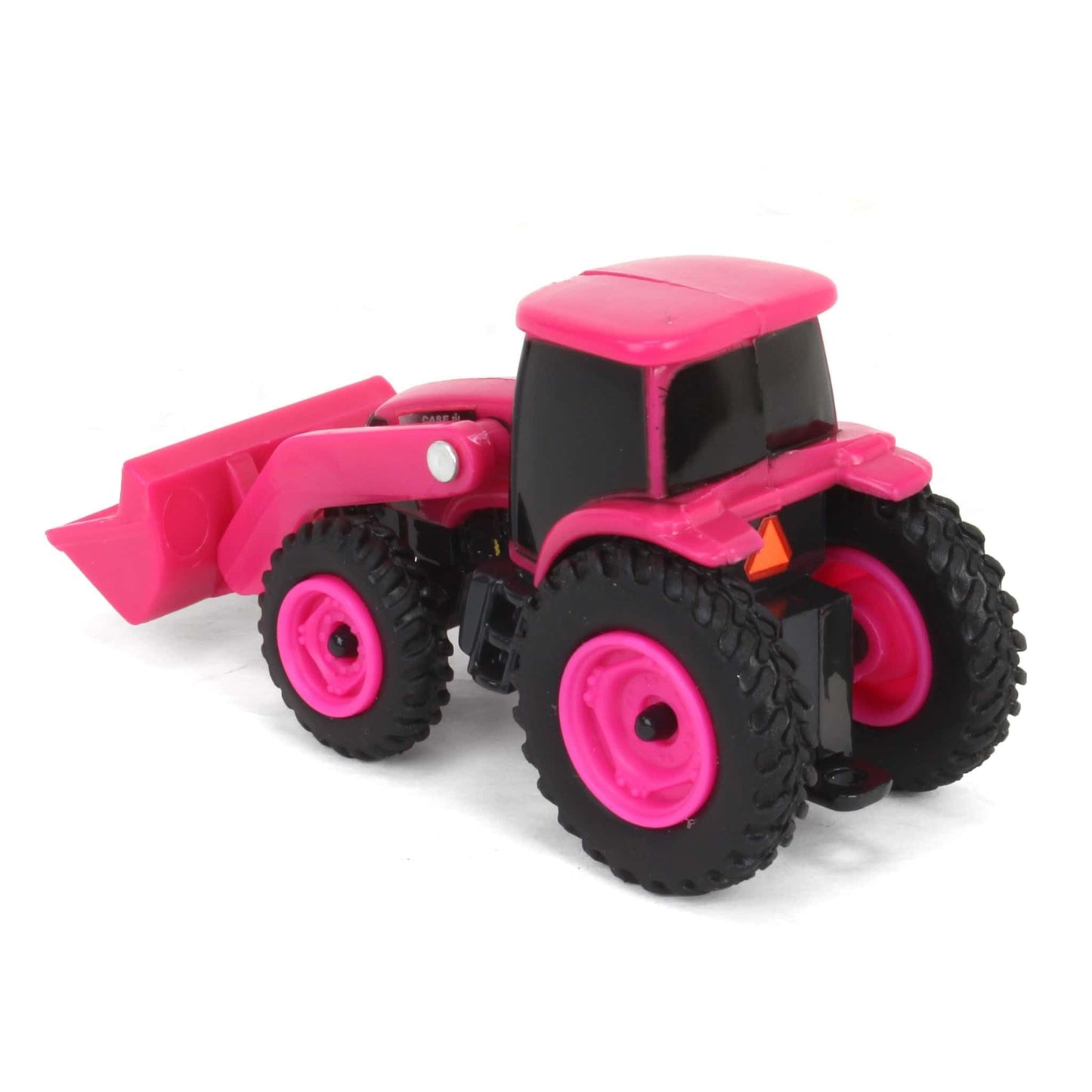 ERTL 1/64 Collect N Play Case IH Pink Tractor with Loader – Diecast Farm Toy