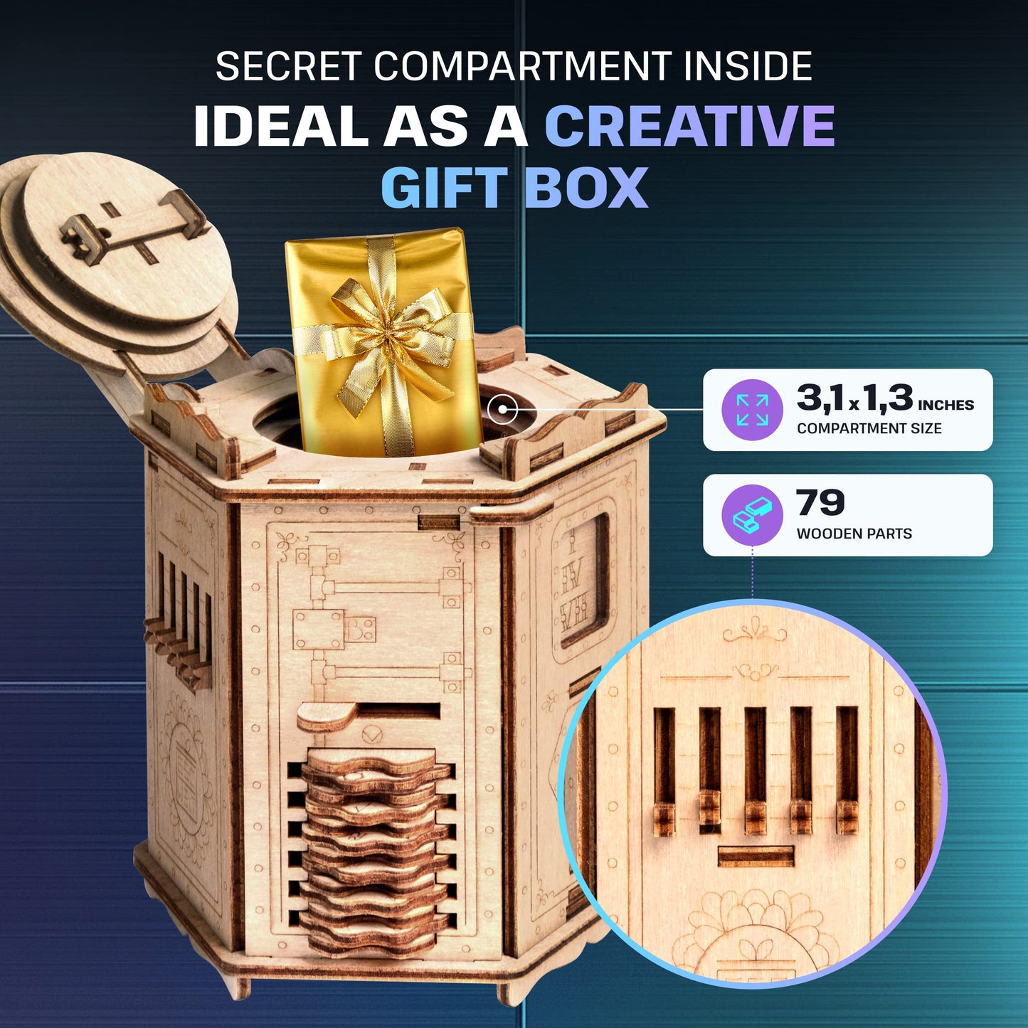 ESC WELT Fort Knox PRO - Escape Room in a Box 3D Puzzle with Hidden Compartment