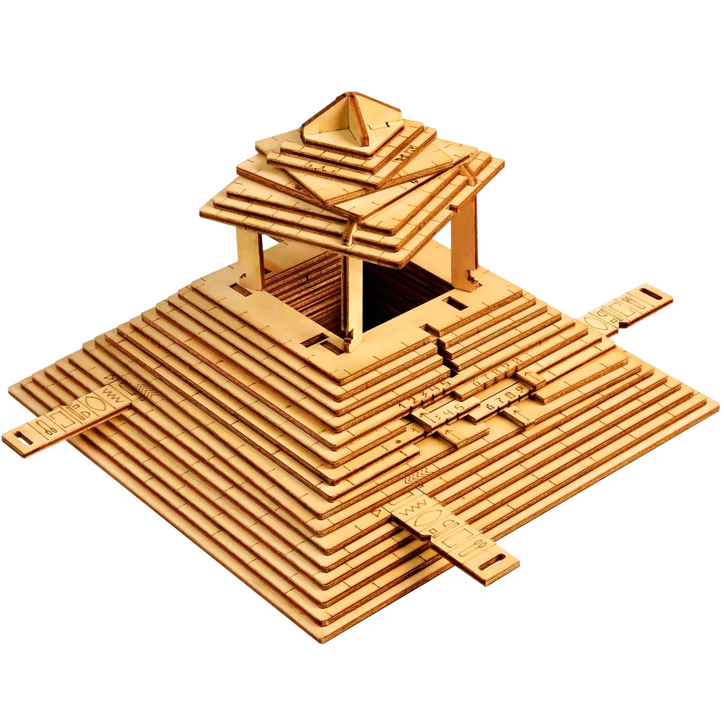 ESC WELT Quest Pyramid Puzzle Box – Escape Room in a Box for Adults & Teens | Wooden 3D Puzzle with Hidden Compartment