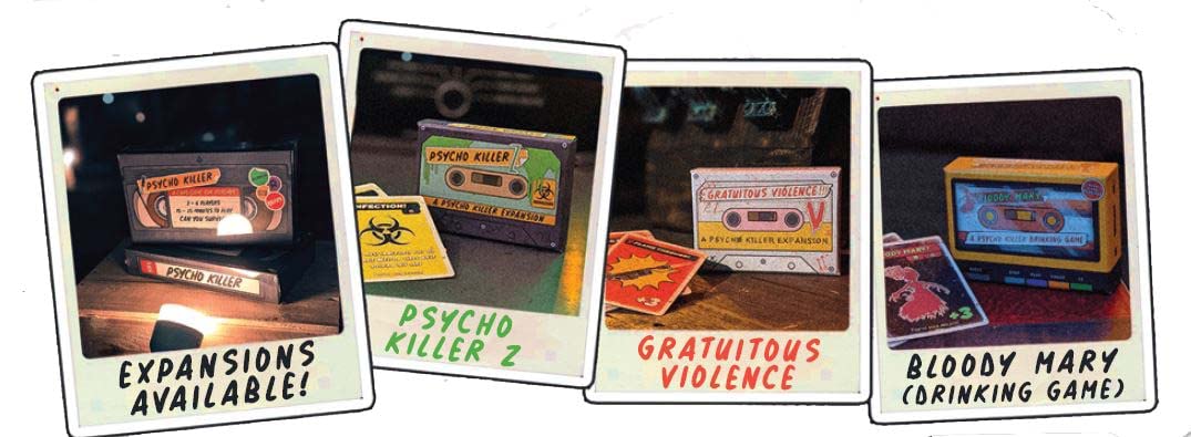 Escape Tabletop Games Psycho Killer: Gratuitous Violence Expansion — Ranged Weapons & 2–7 Players
