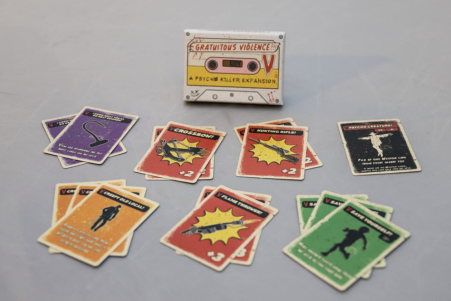 Escape Tabletop Games Psycho Killer: Gratuitous Violence Expansion — Ranged Weapons & 2–7 Players