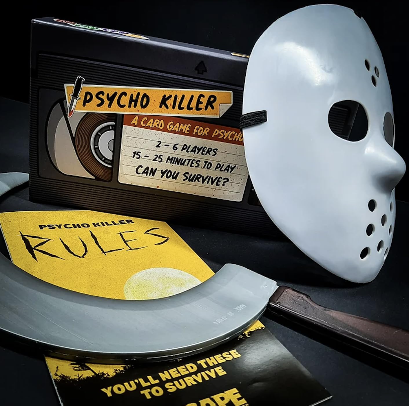 Escape Tabletop Games: Psycho Killer Third Edition – The Card Game | Fast-Paced Horror Party for 2-6 Players (Ages 16+) | Amazon Exclusive