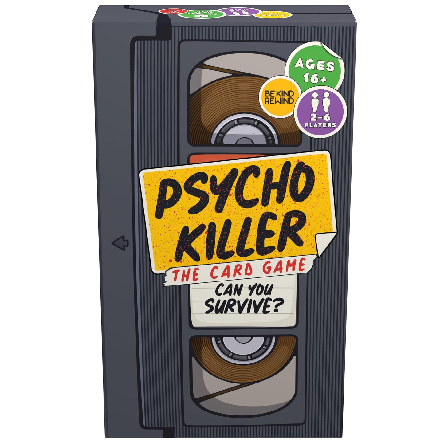 Escape Tabletop Games: Psycho Killer Third Edition – The Card Game | Fast-Paced Horror Party for 2-6 Players (Ages 16+) | Amazon Exclusive