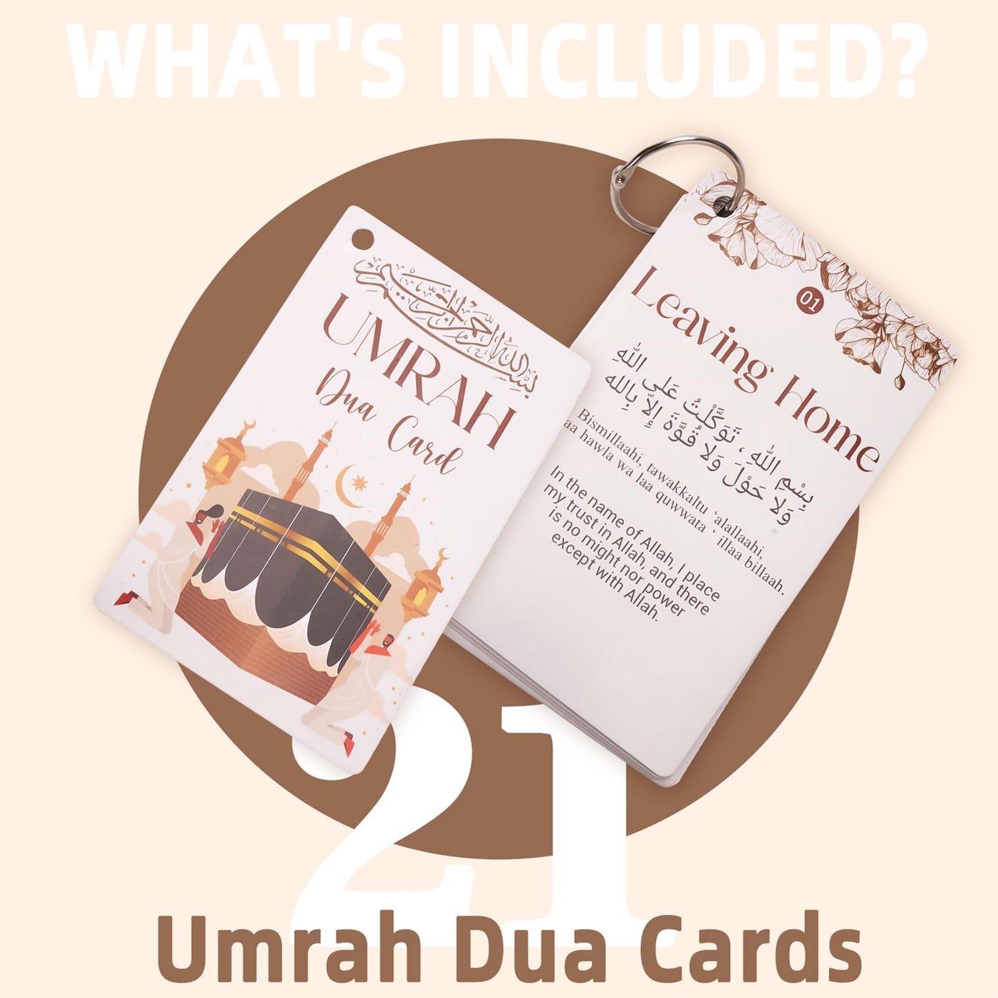 ESLINOP 20 Umrah Gift Cards – Step-by-Step Duas & Prayers Guide