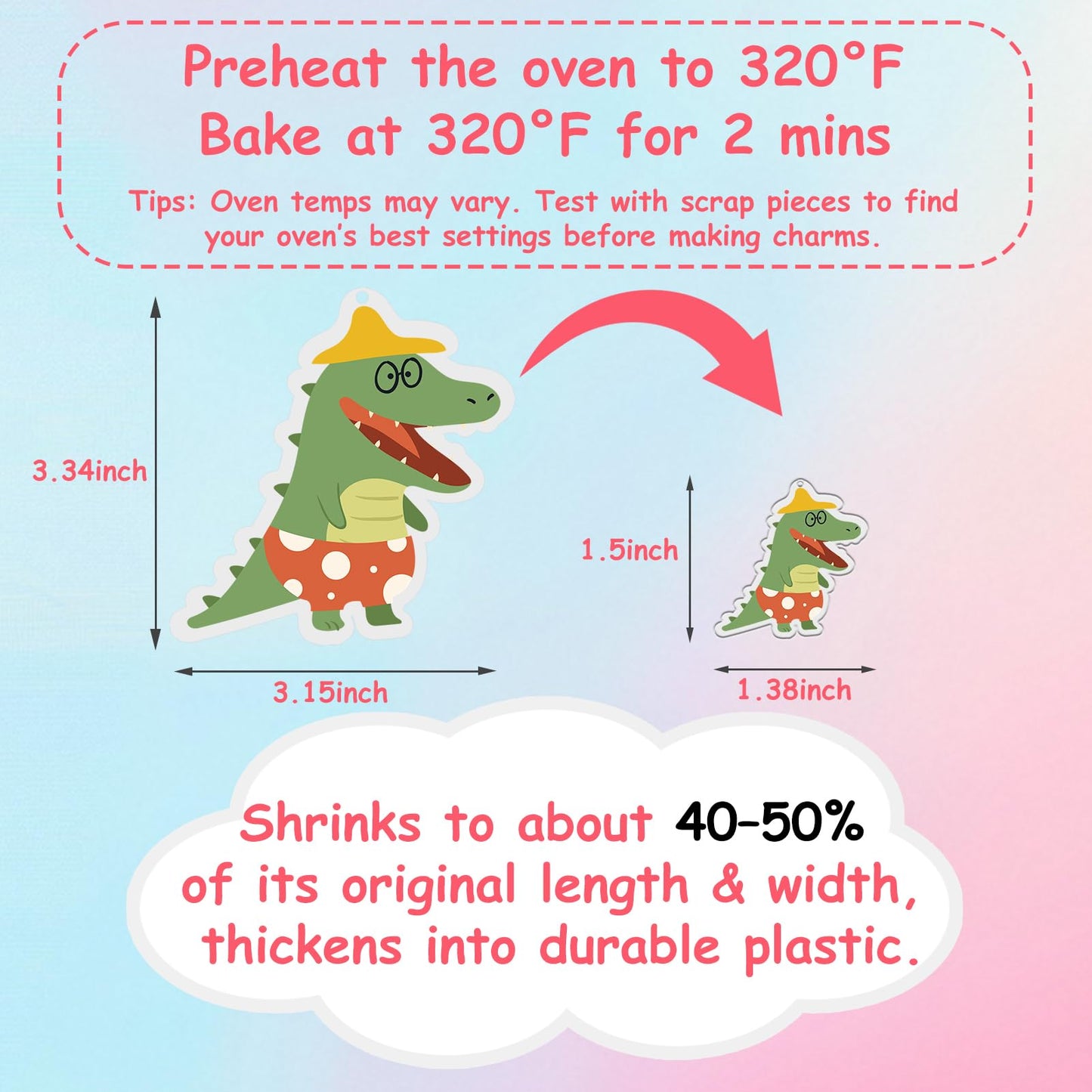 Esmorah 242PCS Shrink Dink Keychain Kit — DIY Heat Shrink Art