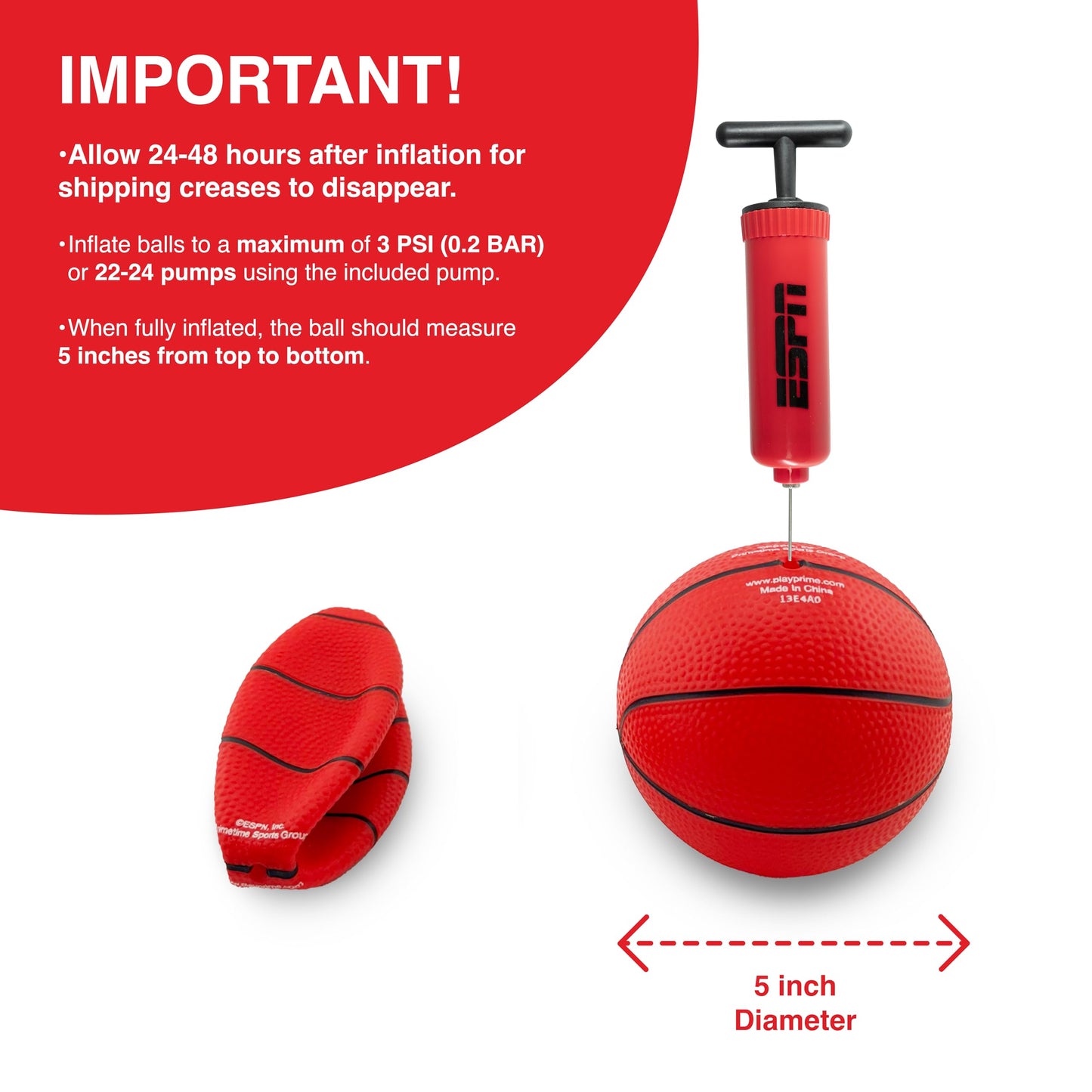 ESPN Mini Basketball Hoop – Over-The-Door with Foldable Rim & Scoreboard