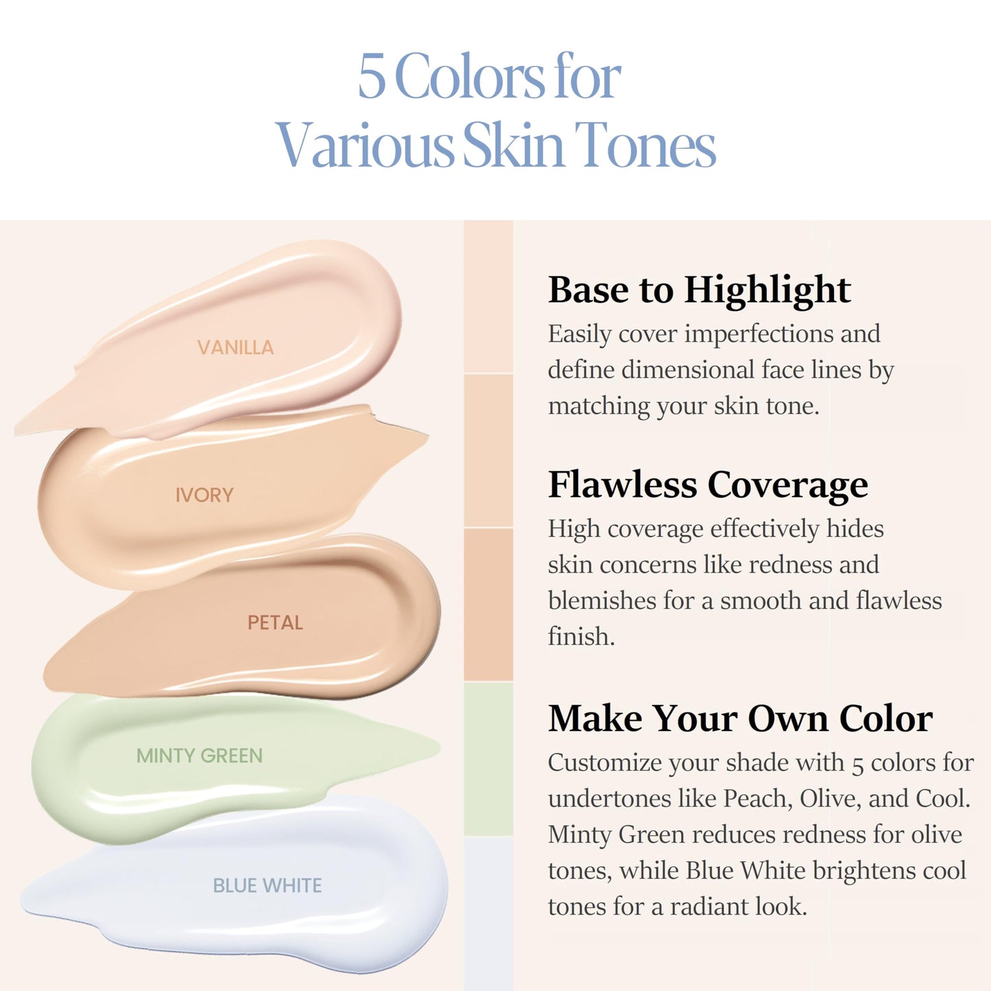 Espoir Easy Blending Concealer #4 Minty Green – Seamless Coverage & Easy Blend for Daily Use
