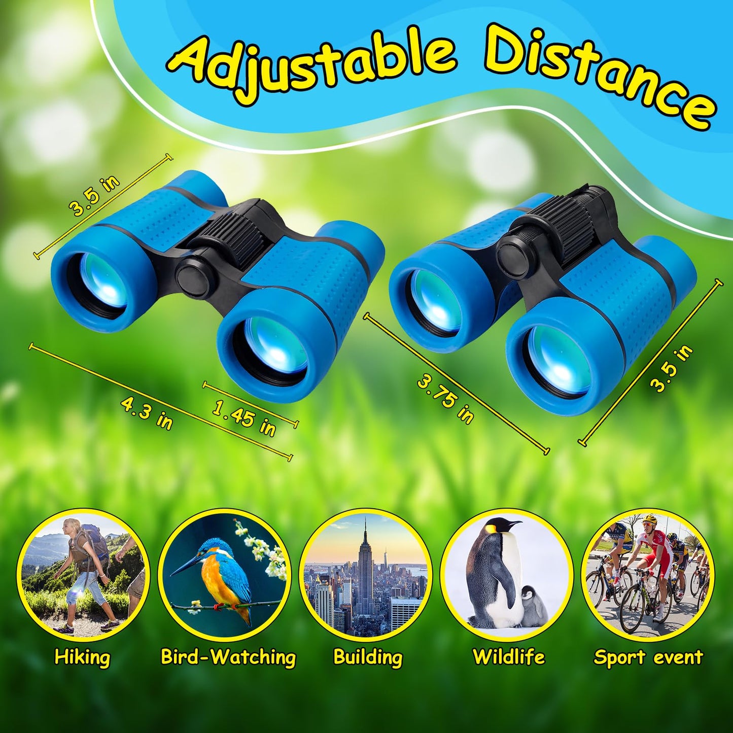 ESSENSON Kids Binoculars 4x30 – Lightweight Outdoor Toy for Ages 3-12 | Bird Watching & Nature Exploration