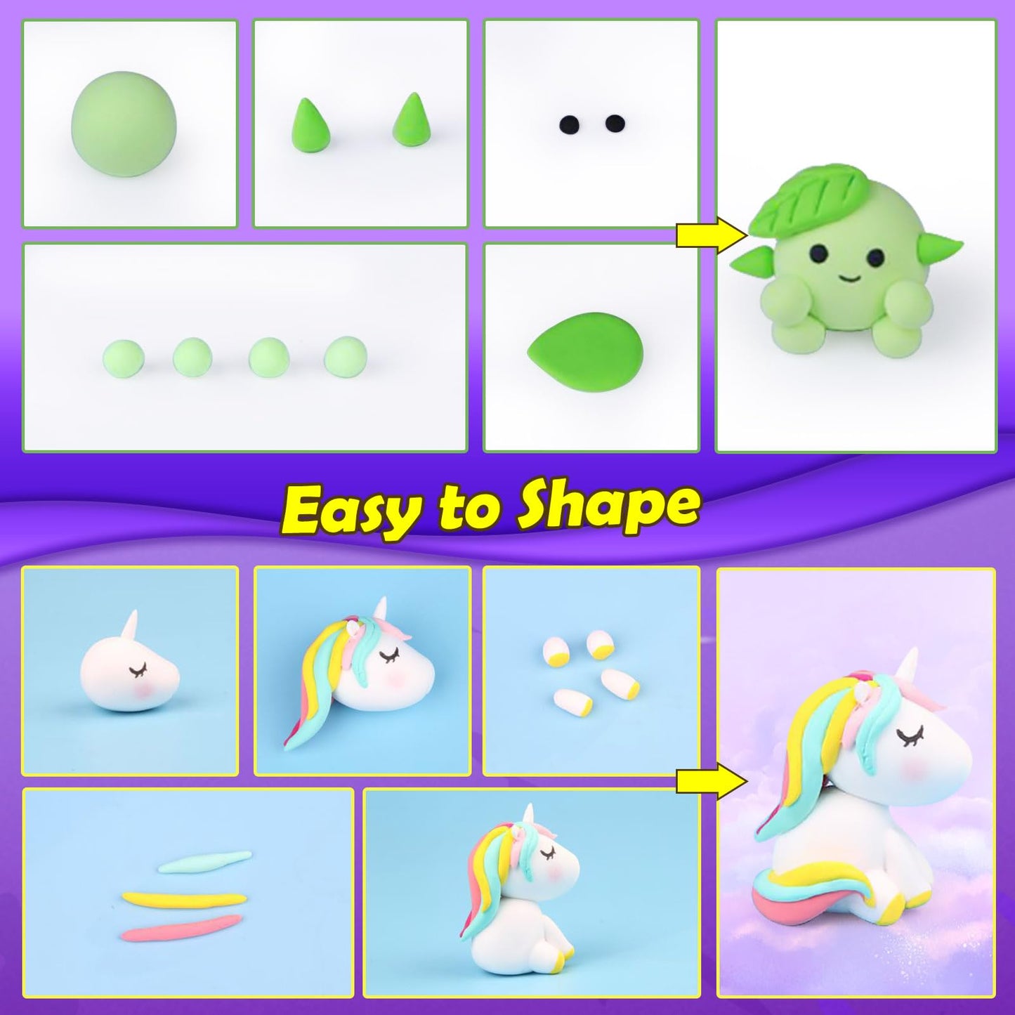 ESSENSON Air Dry Clay - 88 Colors for Kids | DIY Modeling & Craft Gift