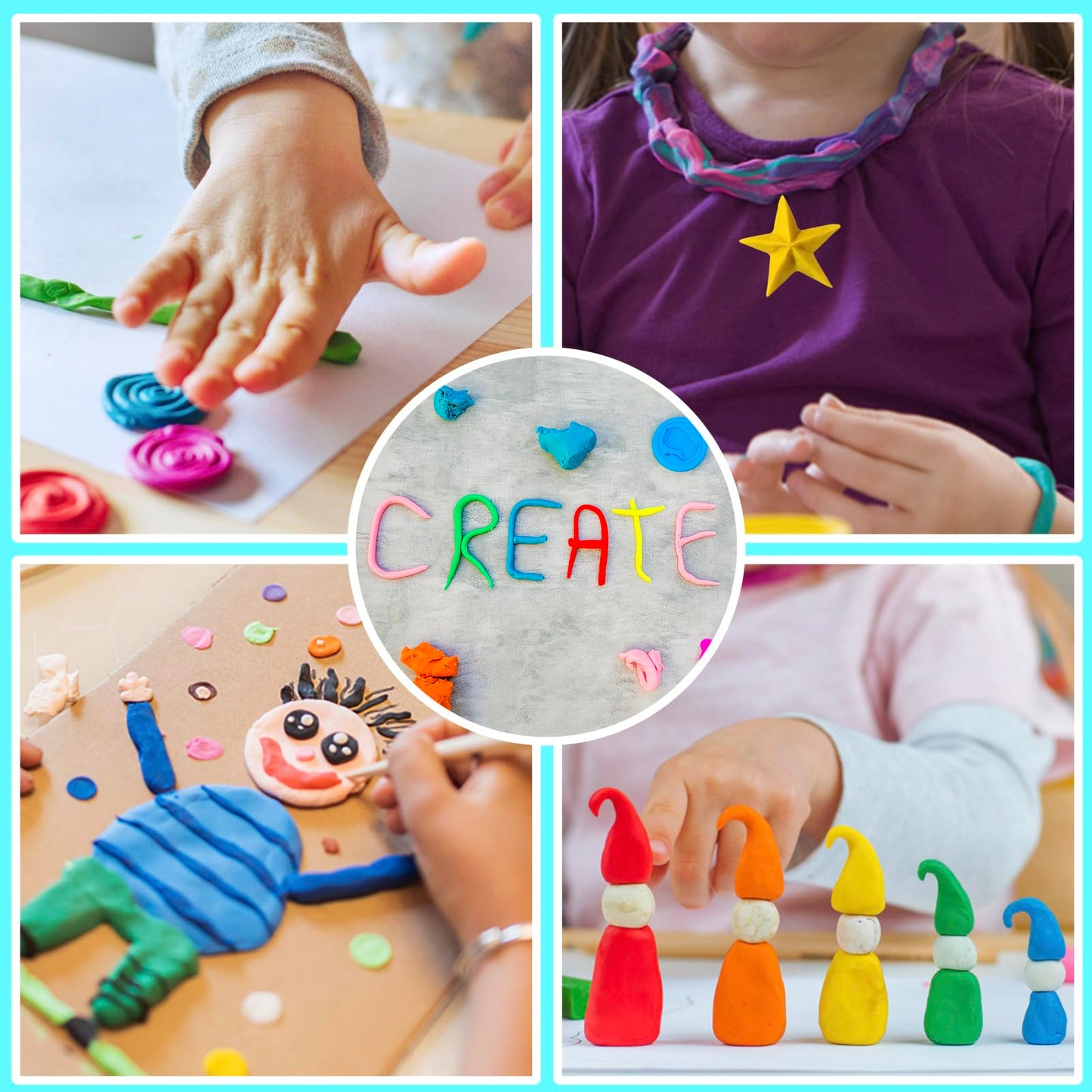 ESSENSON Air Dry Clay Kit – 150 Colors for Kids Craft & Modeling