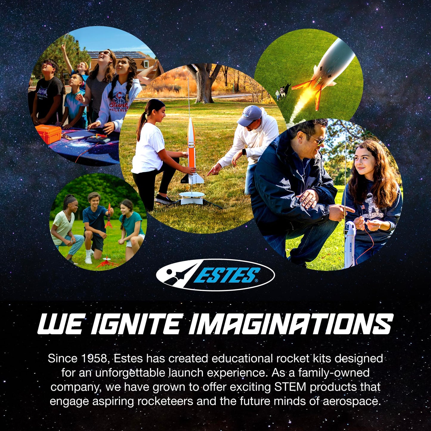 Estes 1427 Alpha III Rocket-Building Kit — Beginner Flying-Rocket Model with Launch Pad & Controller