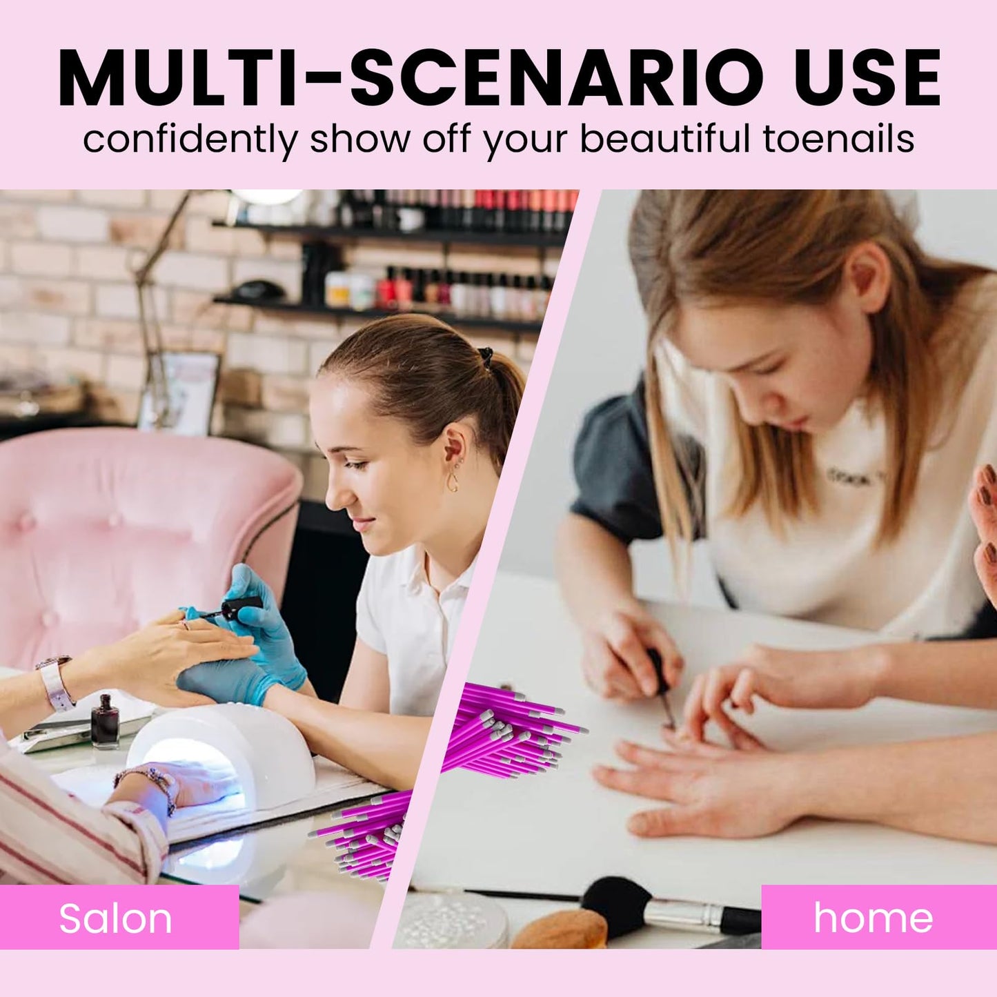 ESUOHYM Nail Art Stamp Pen Set – 15-Pattern Butterfly & Flower Nail Stamper, For Beginner DIY Manicure (Rose Red, Large Pack)