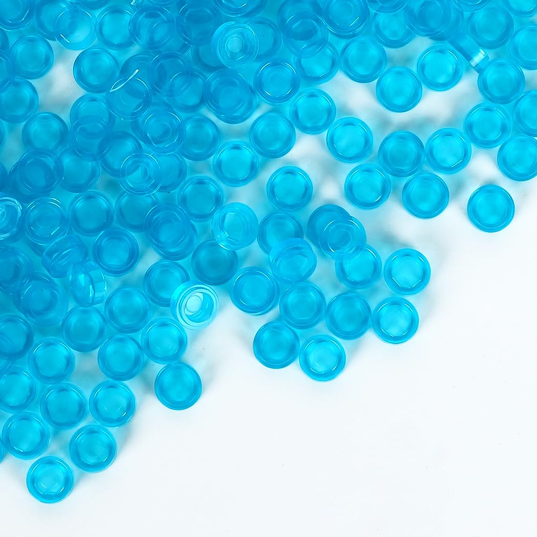 Etarnfly 2800PCS Pixel Bricks, 1x1 Round Plates – Transparent Blue, Compatible with Major Brand 98138
