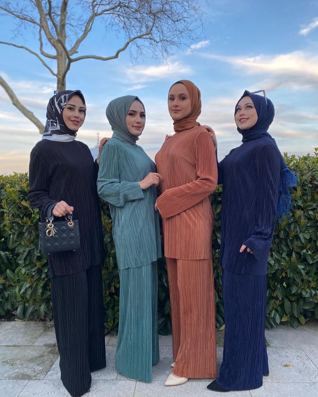 Ethnic Style Loose Casual Pleated 2-Pieces Suit