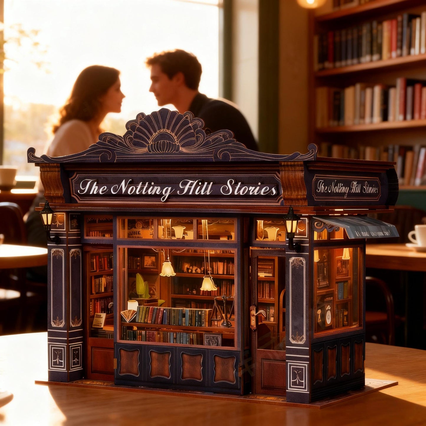 ETKVR Book Nook Kit - DIY Miniature Dollhouse for Adults | Bookshelf Decor