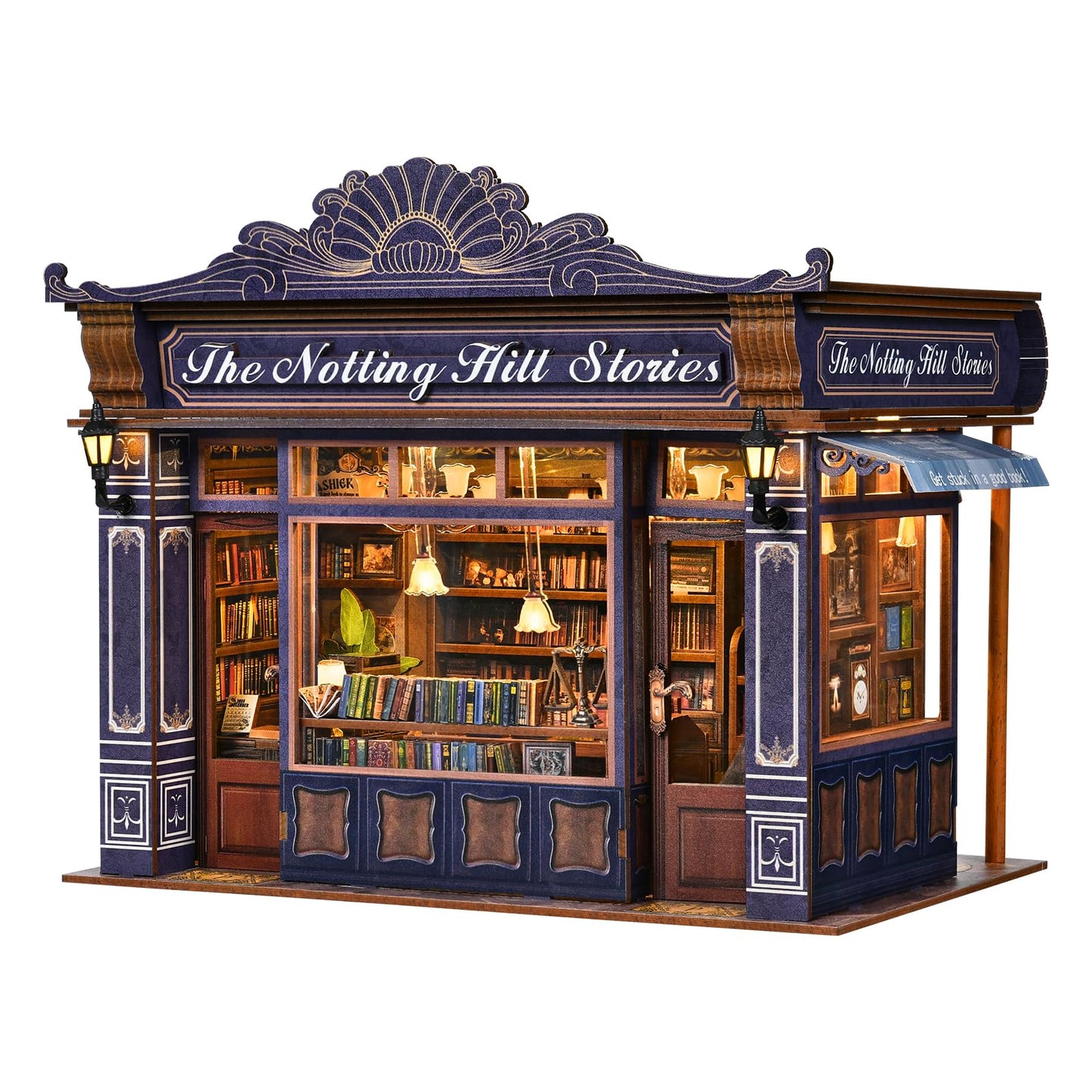 ETKVR Book Nook Kit - DIY Miniature Dollhouse for Adults | Bookshelf Decor