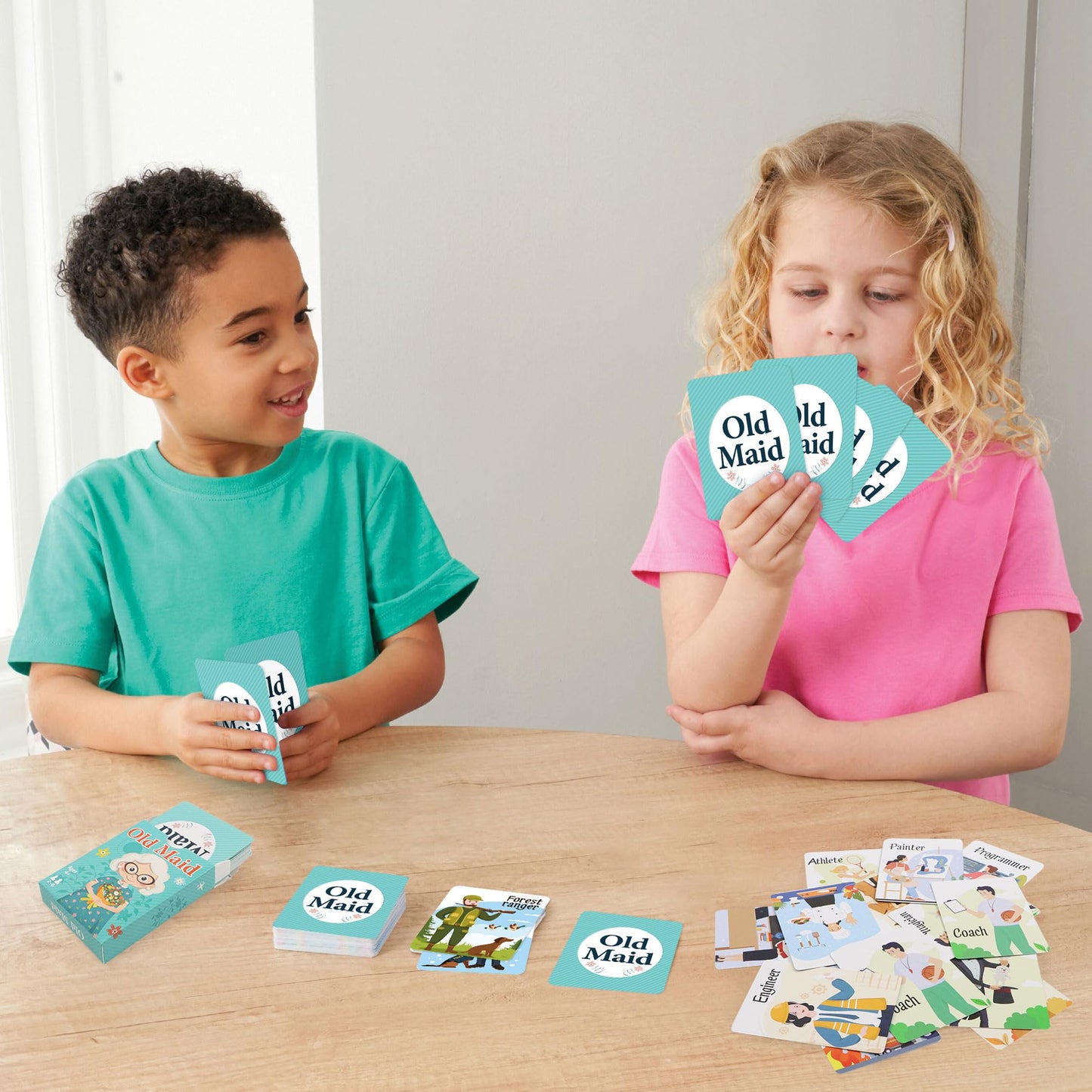 Etyishe Go Fish & Old Maid Card Game — 2 Decks for Family Nights
