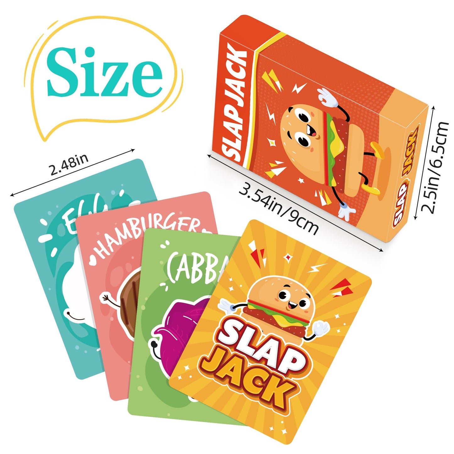 Etyishe 4-in-1 Card Games for Kids | Go Fish, Old Maid, Memory Match, Slap Jack
