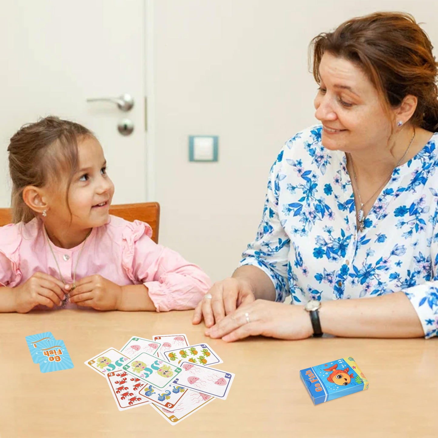 Etyishe Go Fish & Old Maid Card Game — 2 Decks for Family Nights