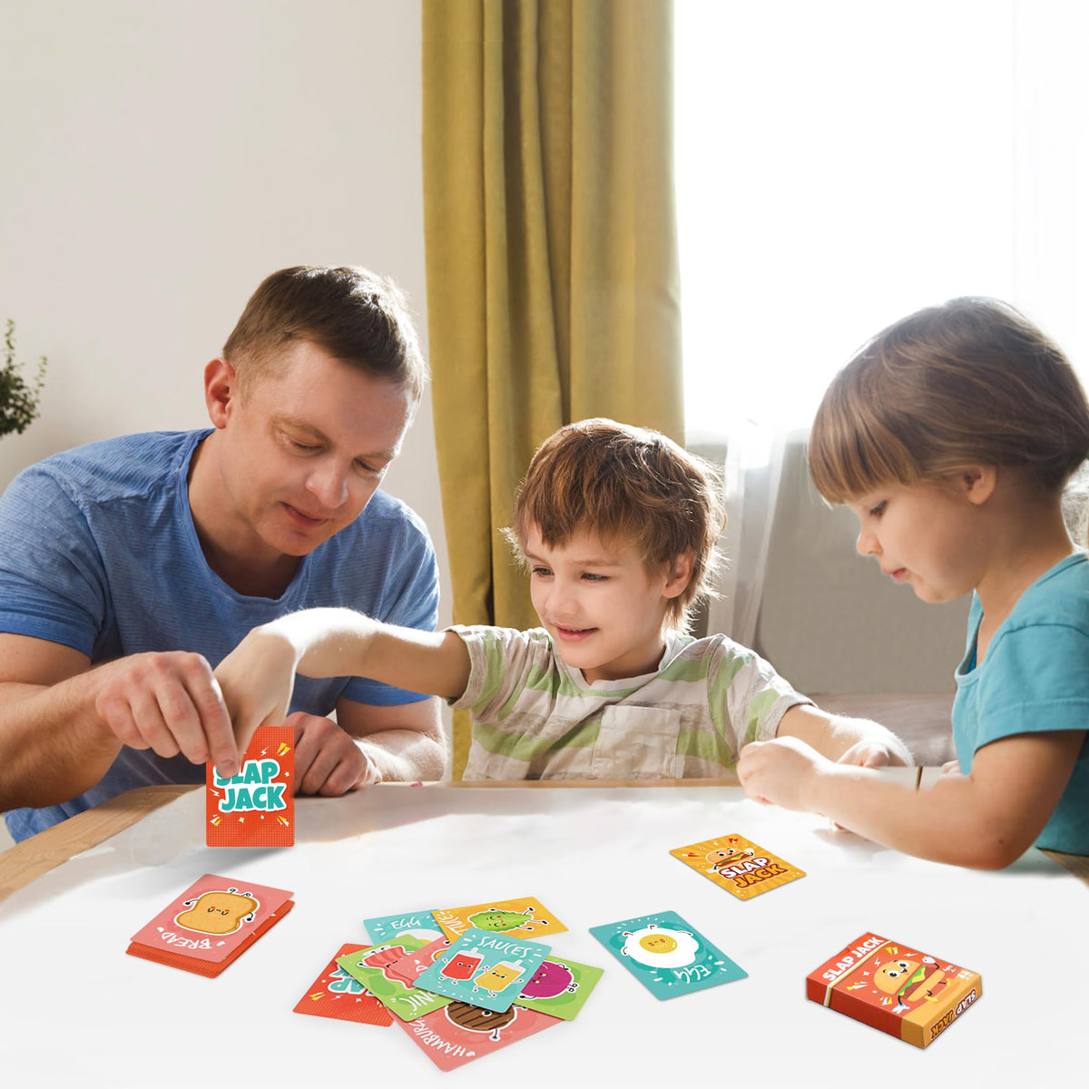 Etyishe 6-in-1 Card Games for Kids | Go Fish, Old Maid, Memory Match, Slap Jack