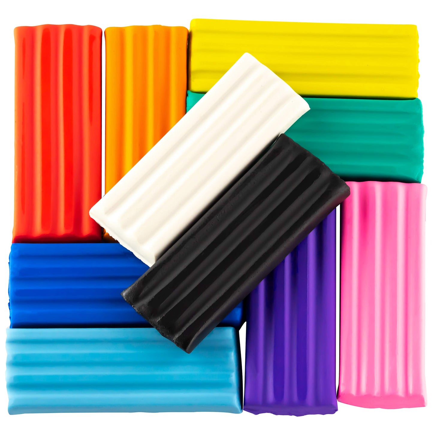 EUCATUS Best: Extra-Soft Reusable Modeling Clay 10 Pack – Non-Toxic Rainbow Colors