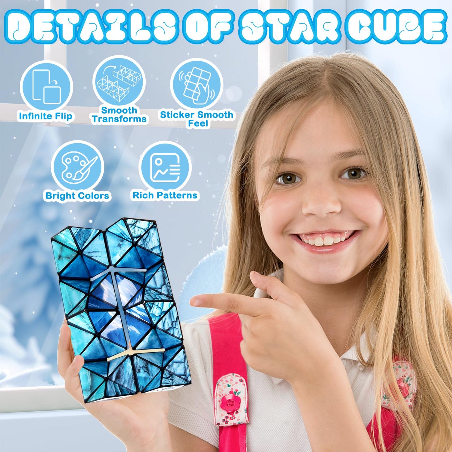 Euclidean Cube 2-in-1 Yoshimoto Polar Series – Fidget Toy for Ages 8-12