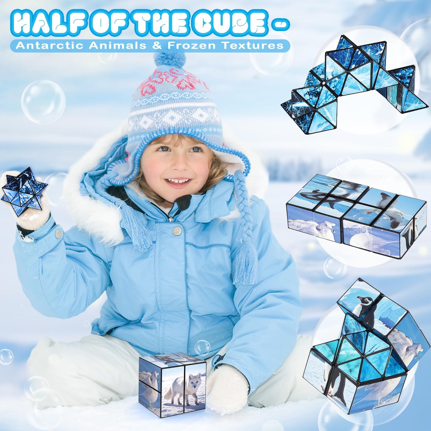 Euclidean Cube 2-in-1 Yoshimoto Polar Series – Fidget Toy for Ages 8-12